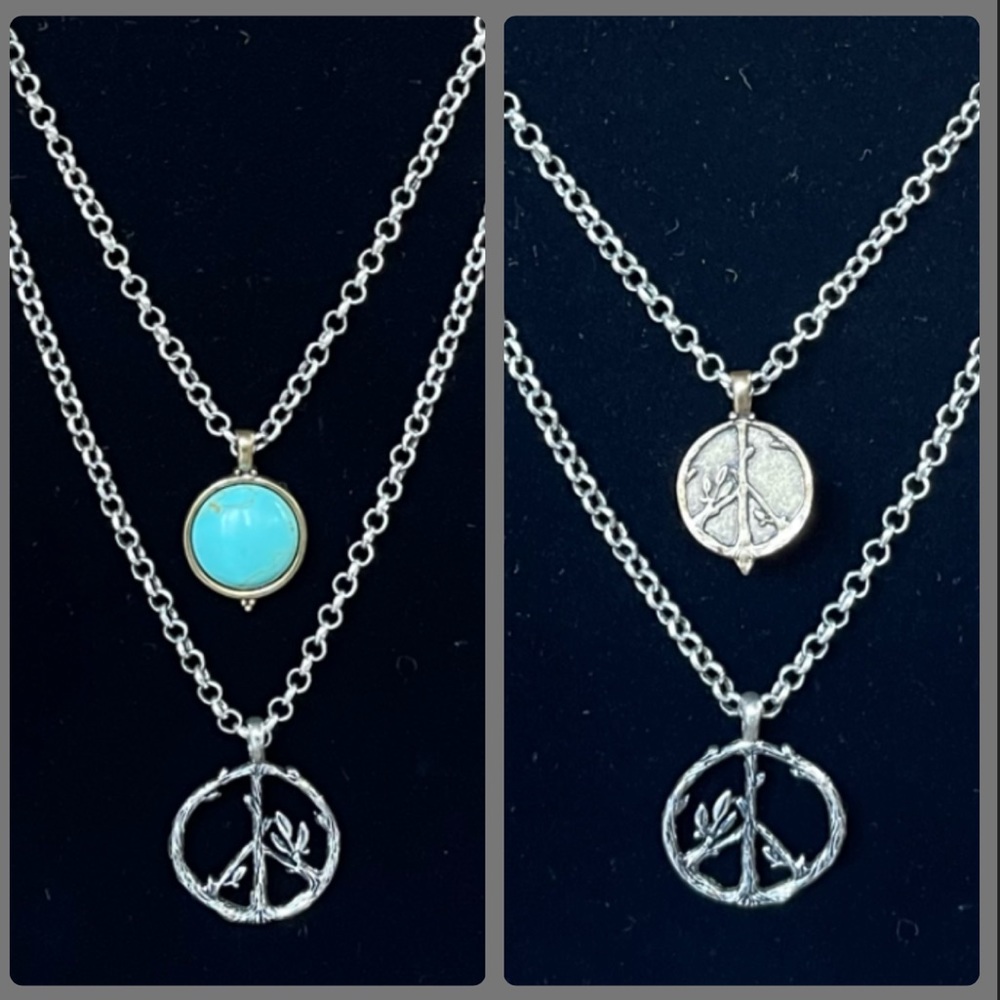 Lucky Brand Reversible Double Stack Silver Gold T… - image 1